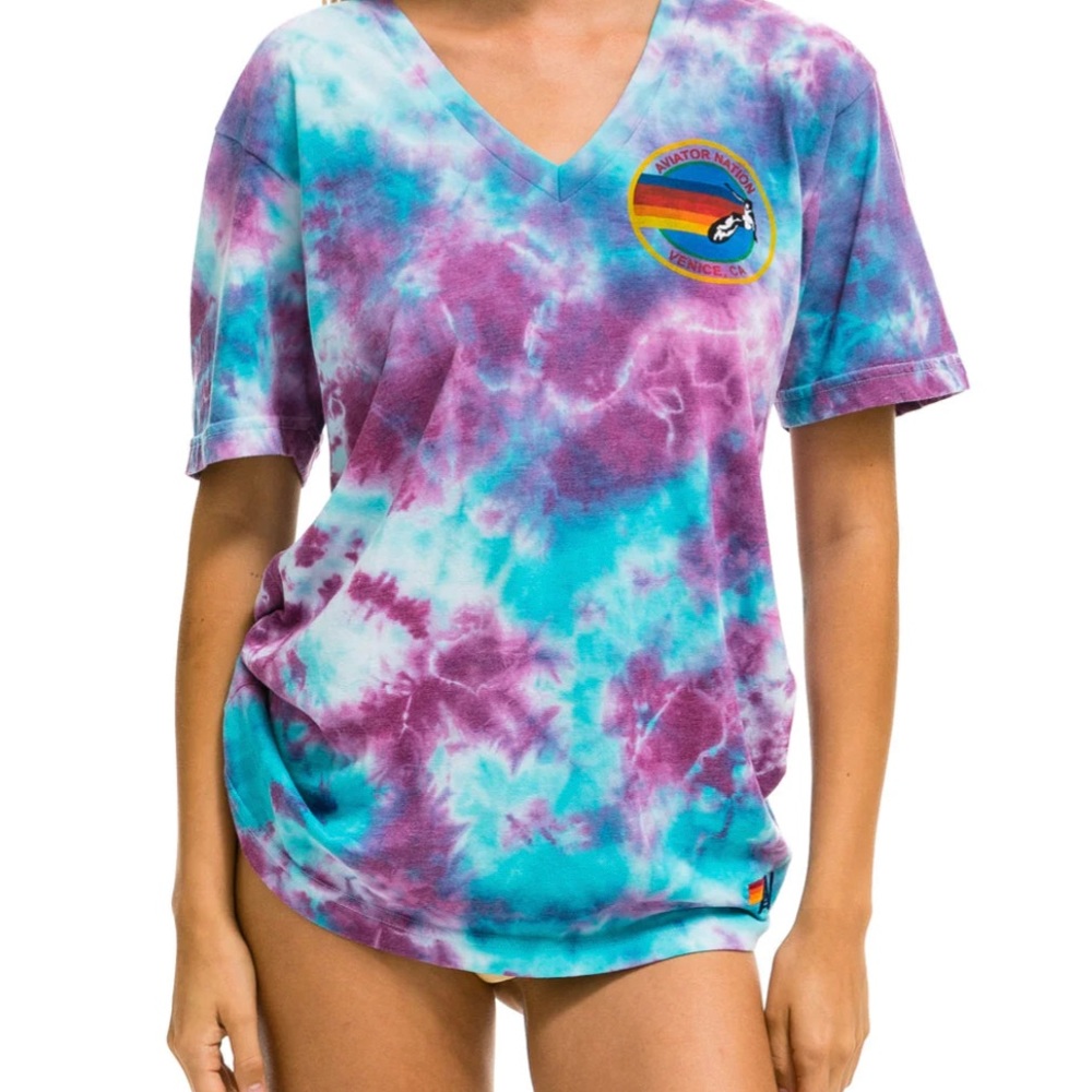 Aviator nation tye dye t shirt